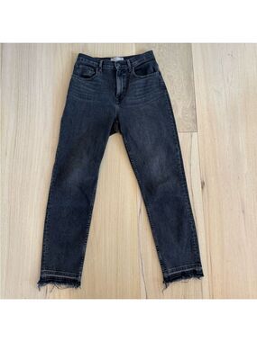 Everlane High Rise Straight Jeans Faded Black Size 26 Ankle